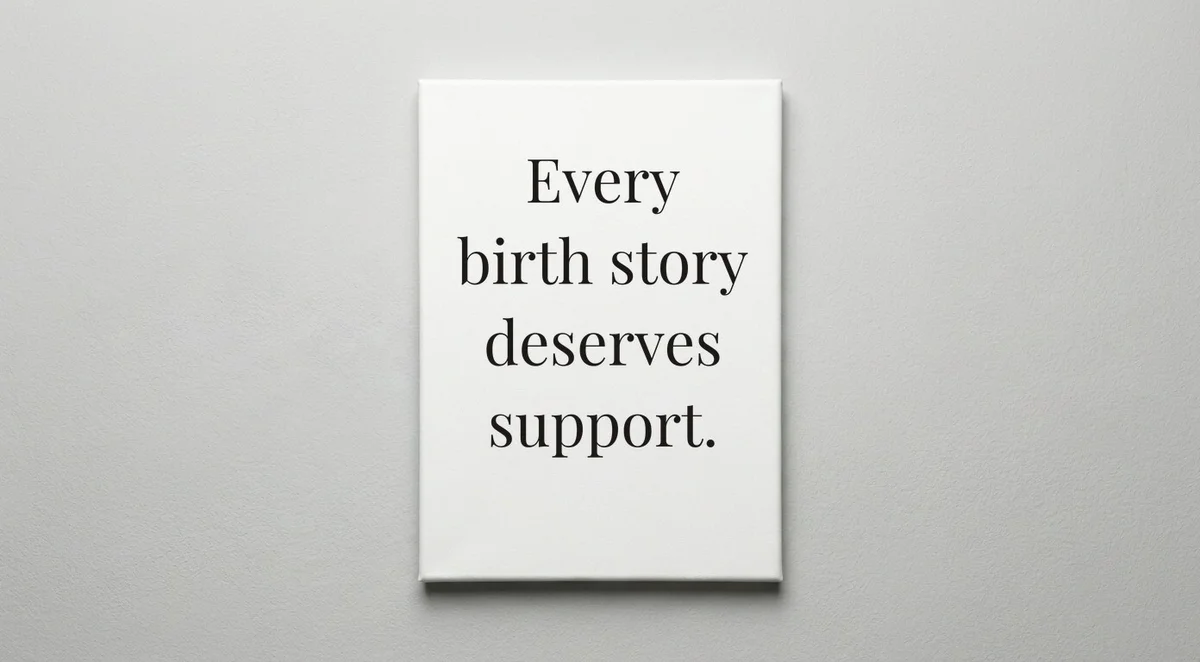 Doula quote wall art - canvas print