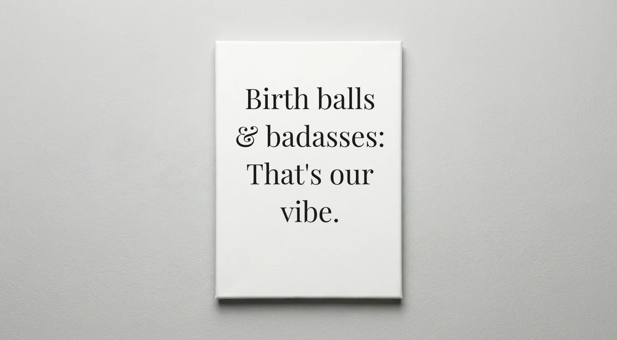 Doula quote wall art - canvas print
