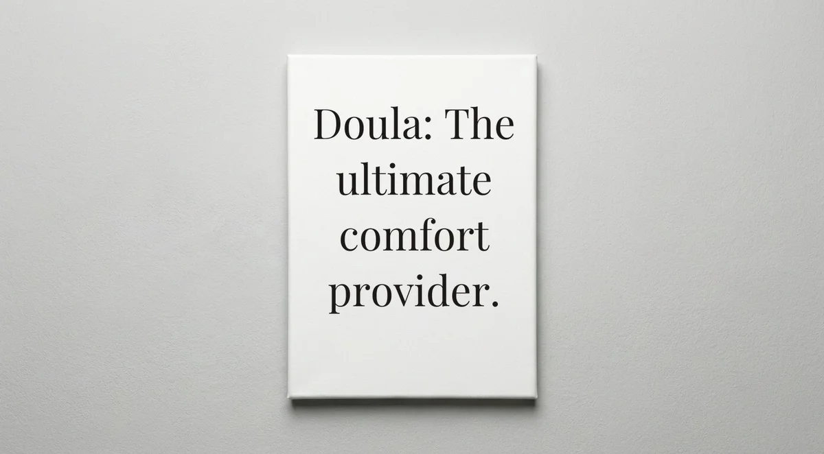 Doula quote wall art - canvas print