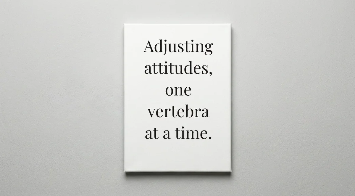 Chiropractor quote wall art - canvas print