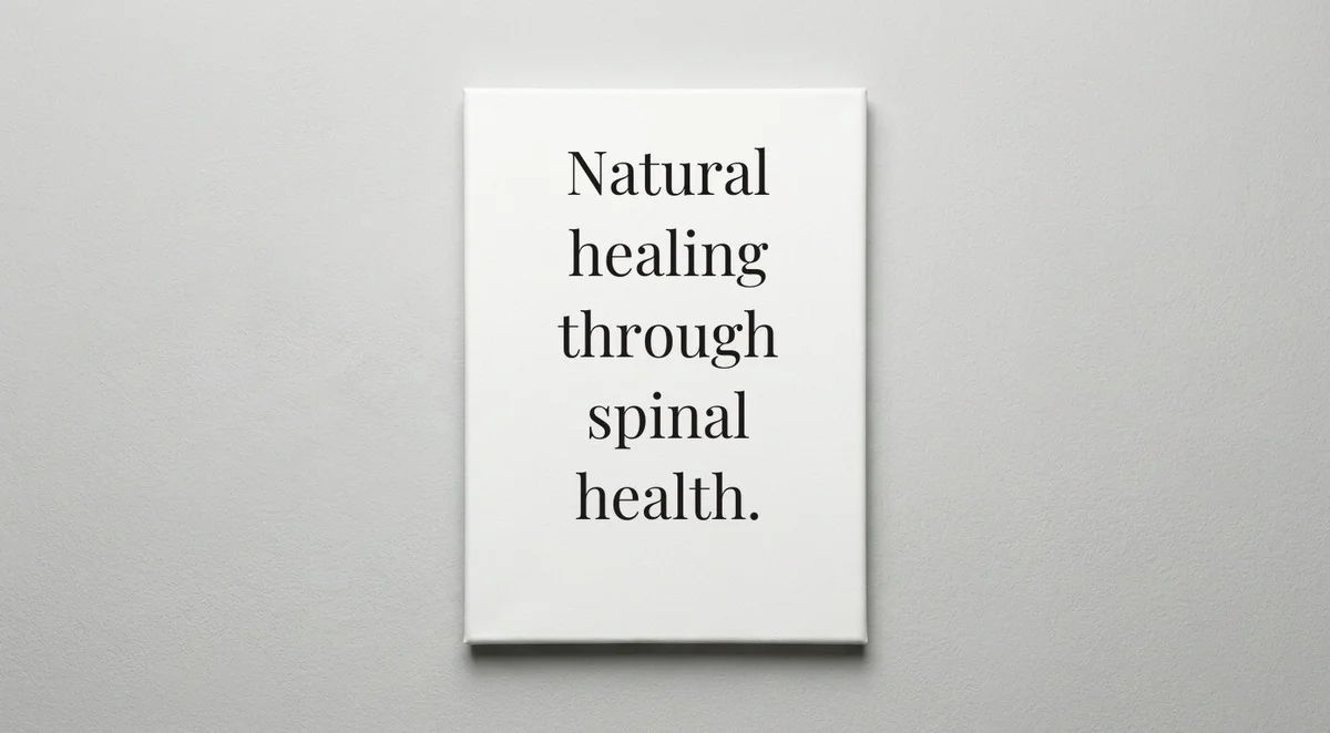 Chiropractor quote wall art - canvas print