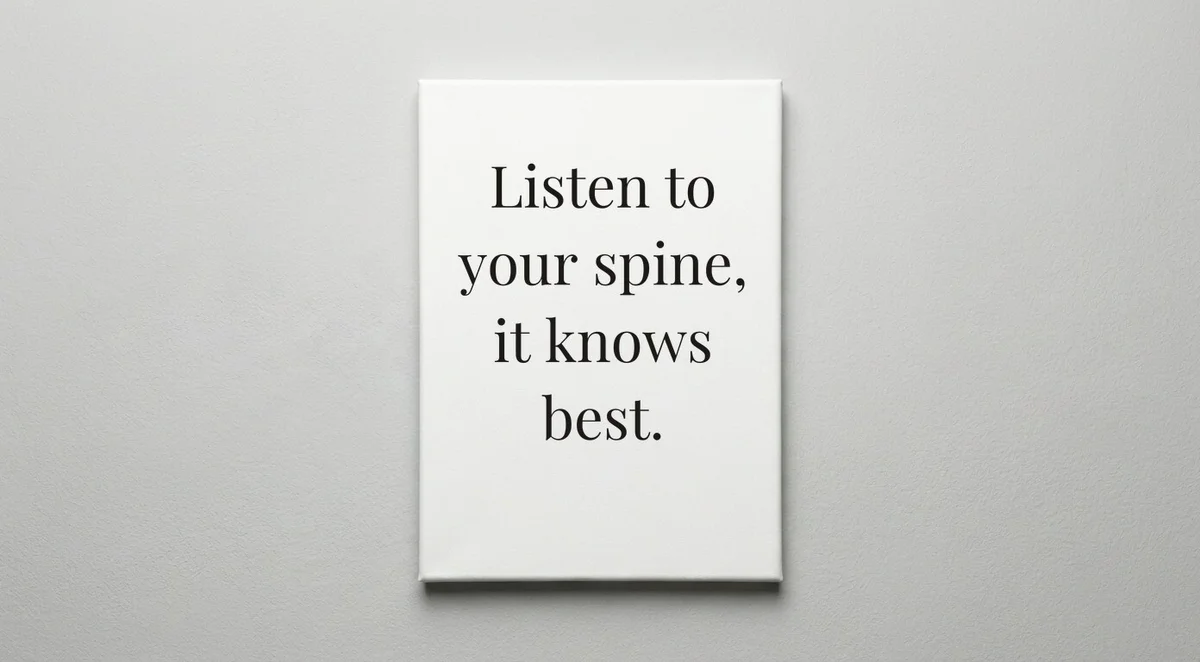 Chiropractor quote wall art - canvas print