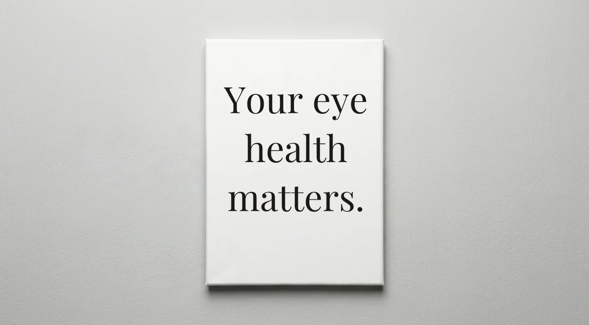 Optometrist quote wall art - canvas print