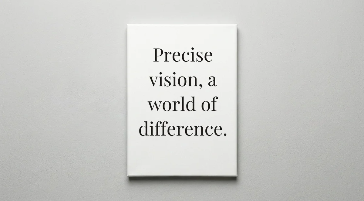 Optometrist quote wall art - canvas print