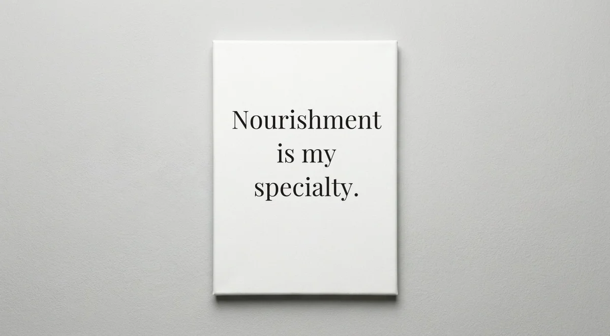 Nutritionist quote wall art - canvas print