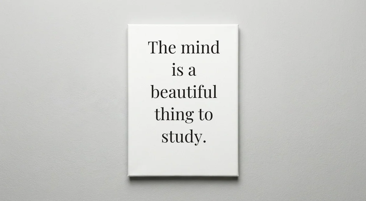 Psychologist quote wall art - canvas print