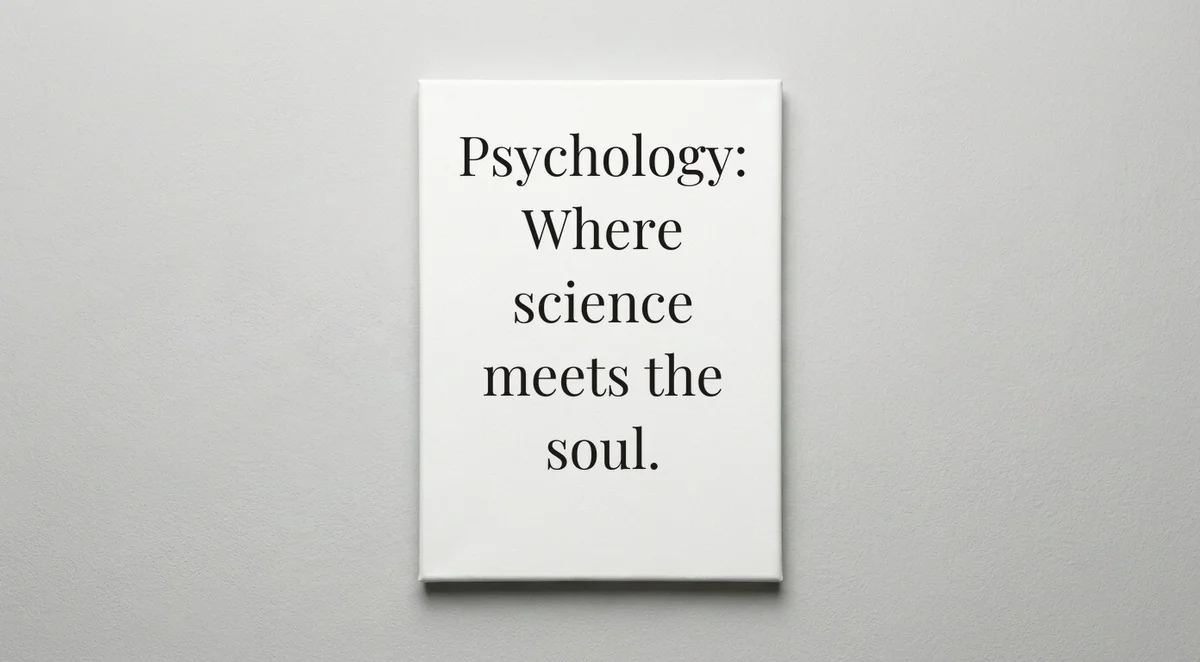 Psychologist quote wall art - canvas print