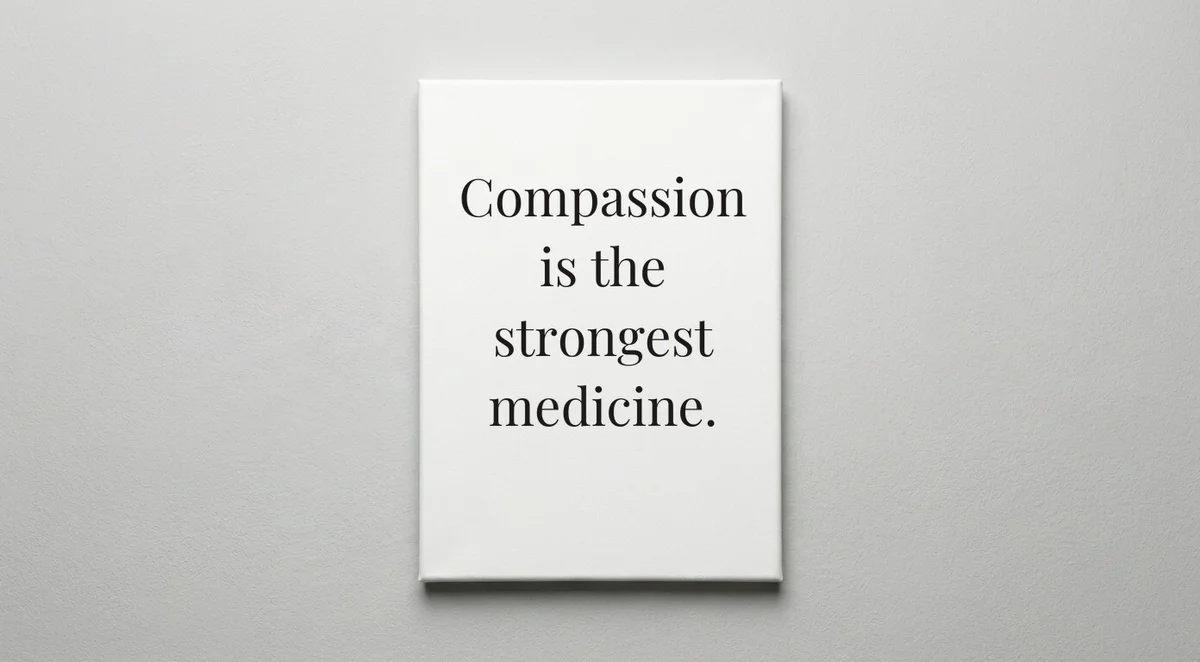 Caregiver quote wall art - canvas print