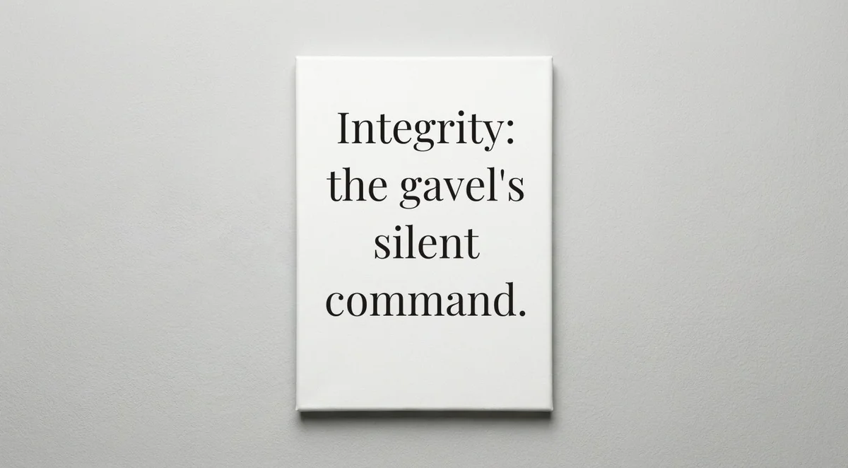 Lawyer quote wall art - canvas print