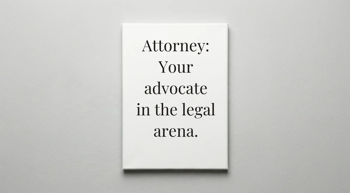 Attorney quote wall art - canvas print