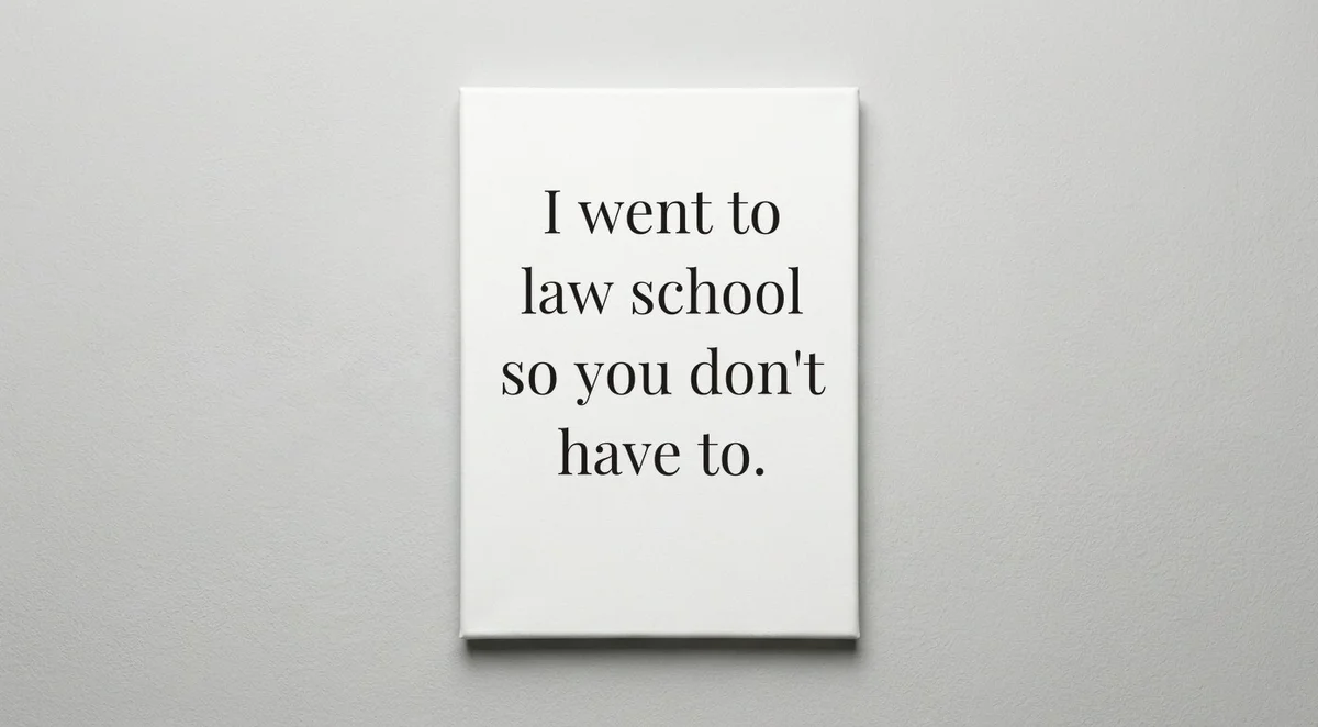 Attorney quote wall art - canvas print