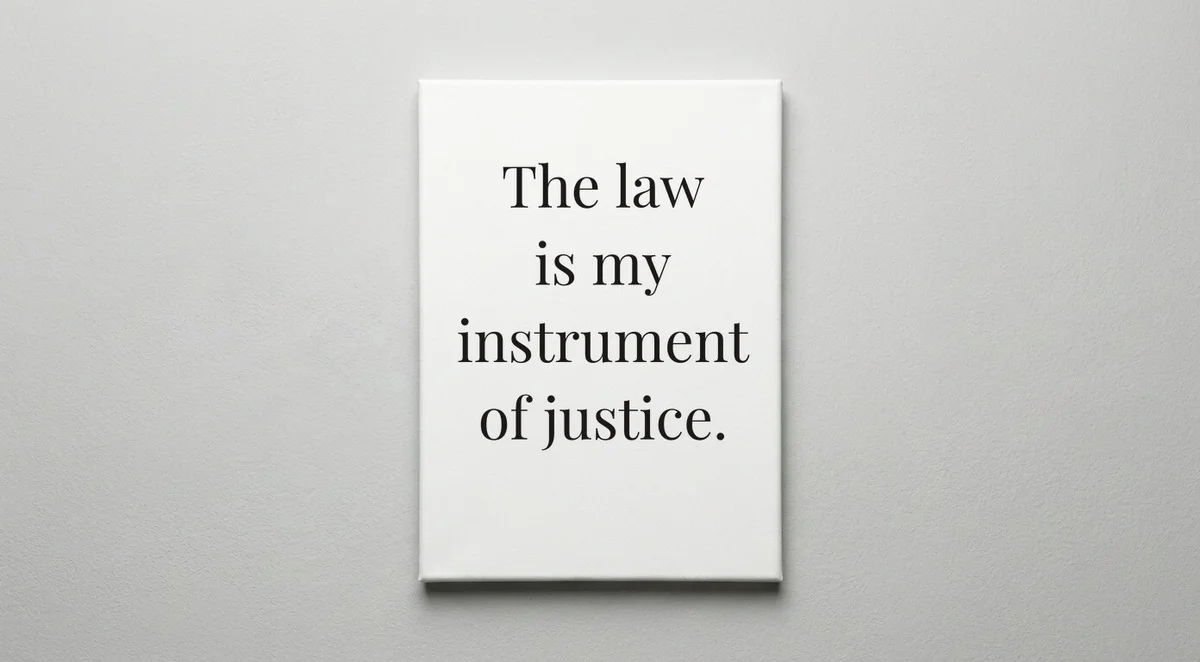 Attorney quote wall art - canvas print