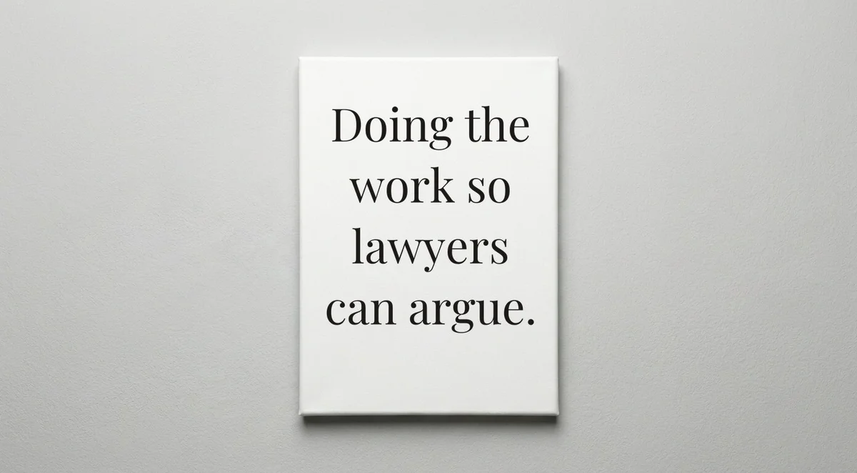Paralegal quote wall art - canvas print