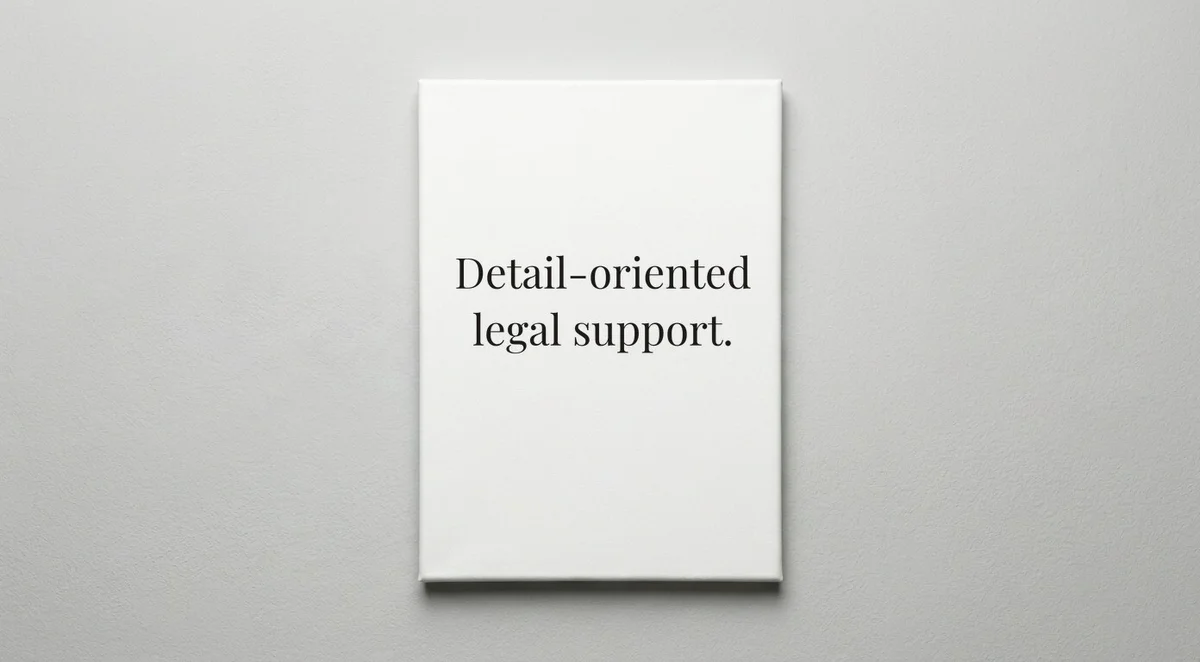 Paralegal quote wall art - canvas print