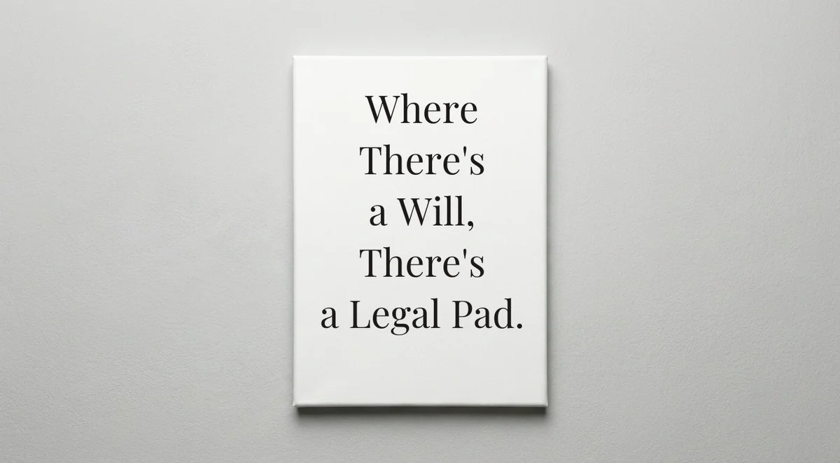 Paralegal quote wall art - canvas print