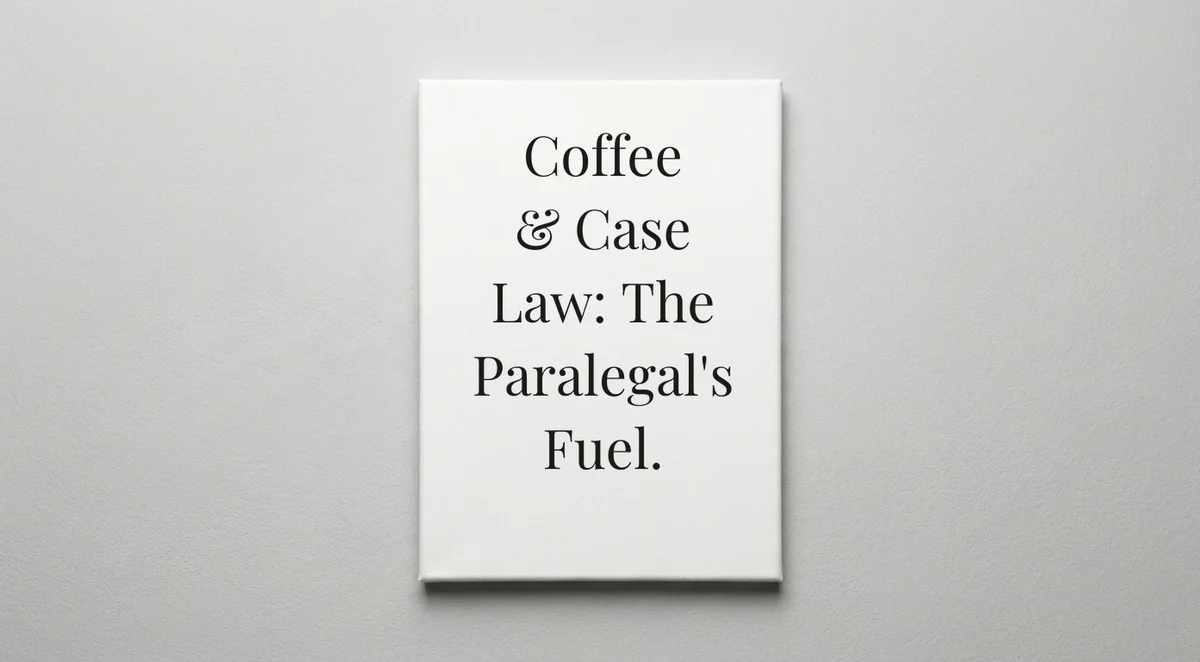 Paralegal quote wall art - canvas print