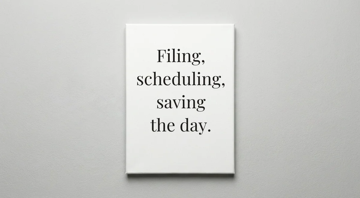 Legal Assistant quote wall art - canvas print