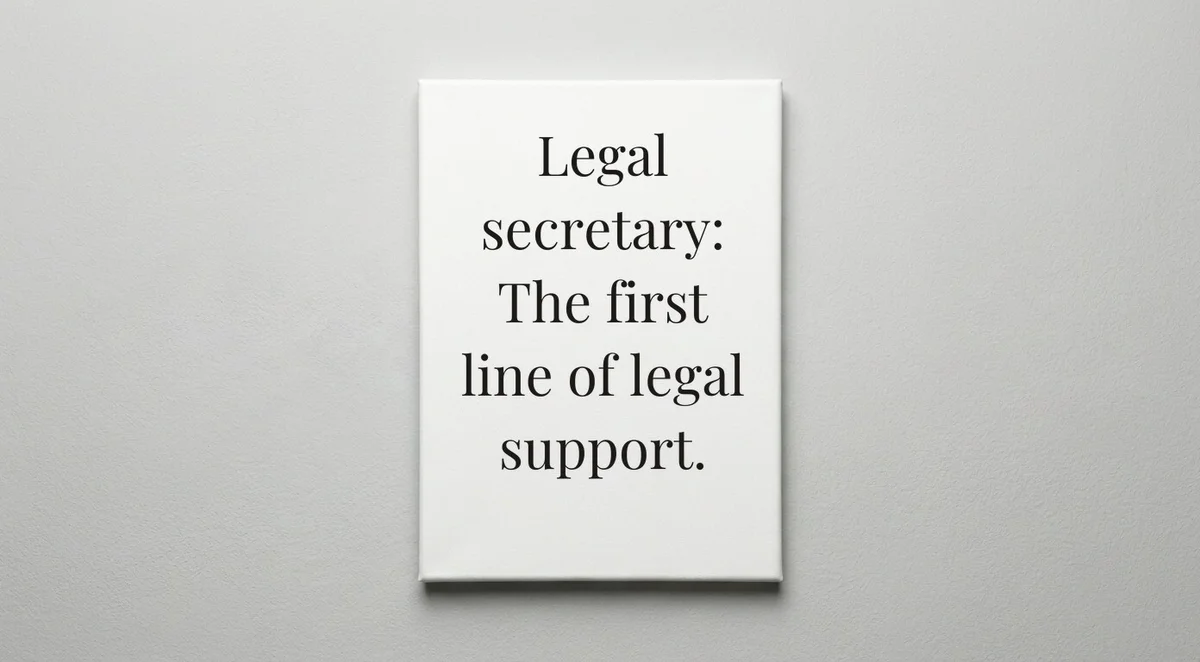 Legal Secretary quote wall art - canvas print