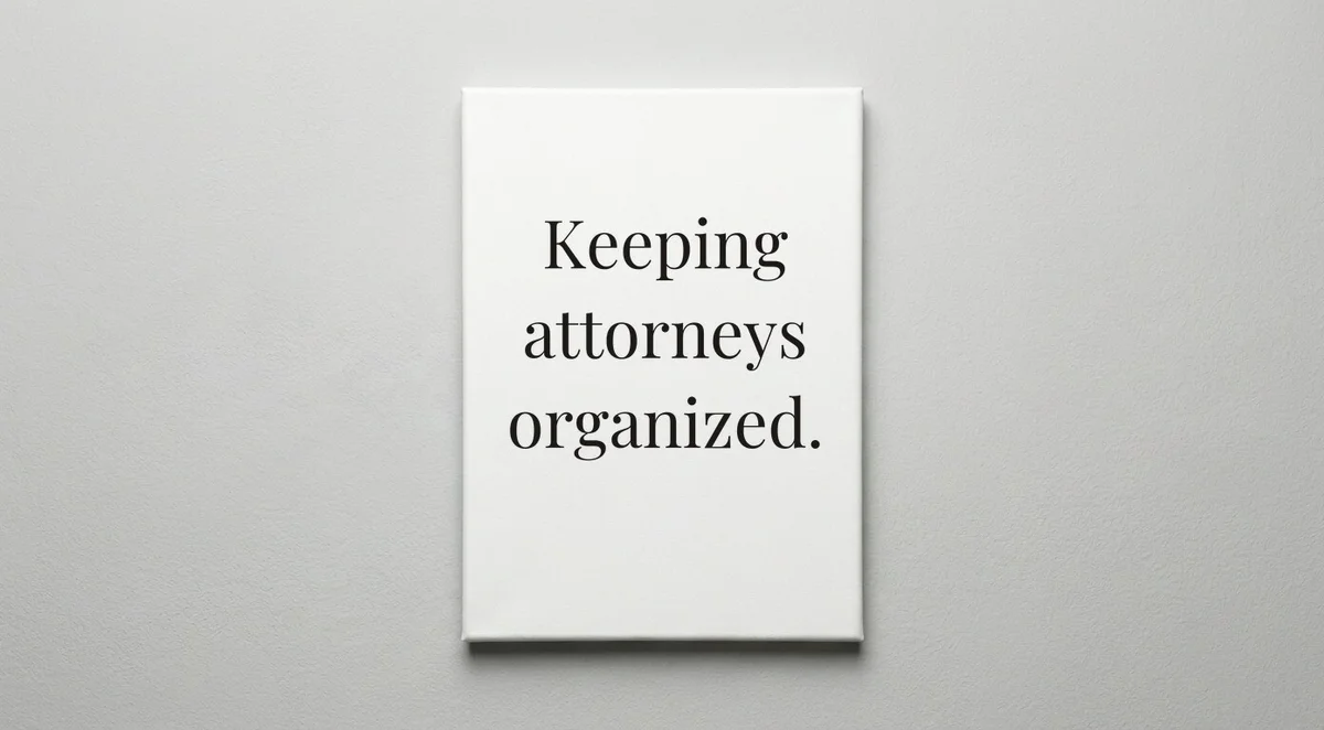 Legal Secretary quote wall art - canvas print