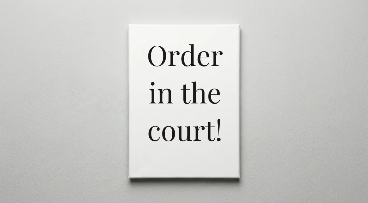Judge quote wall art - canvas print