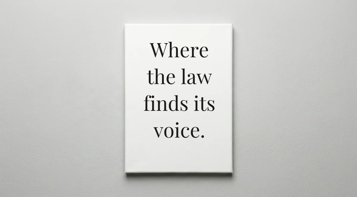 Judge quote wall art - canvas print