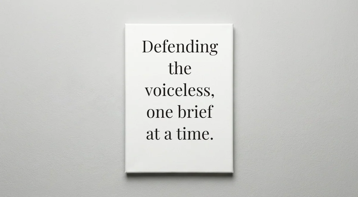 Public Defender quote wall art - canvas print