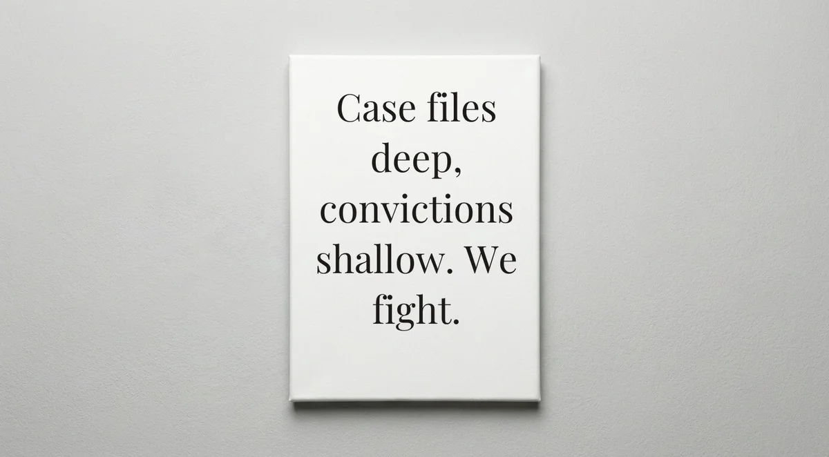 Public Defender quote wall art - canvas print