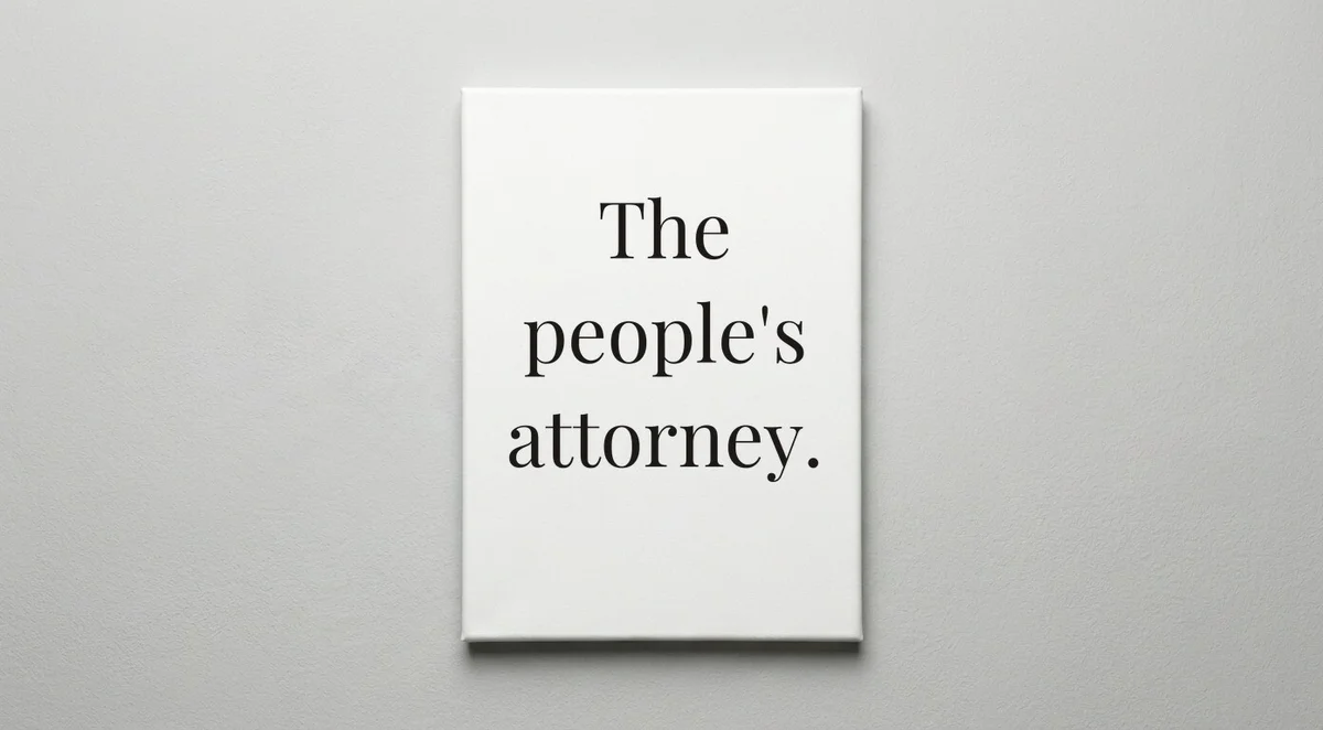 Prosecutor quote wall art - canvas print