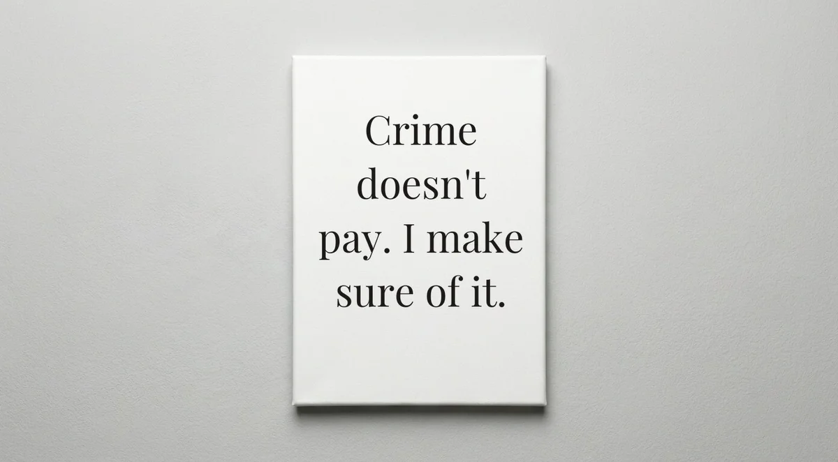 Prosecutor quote wall art - canvas print