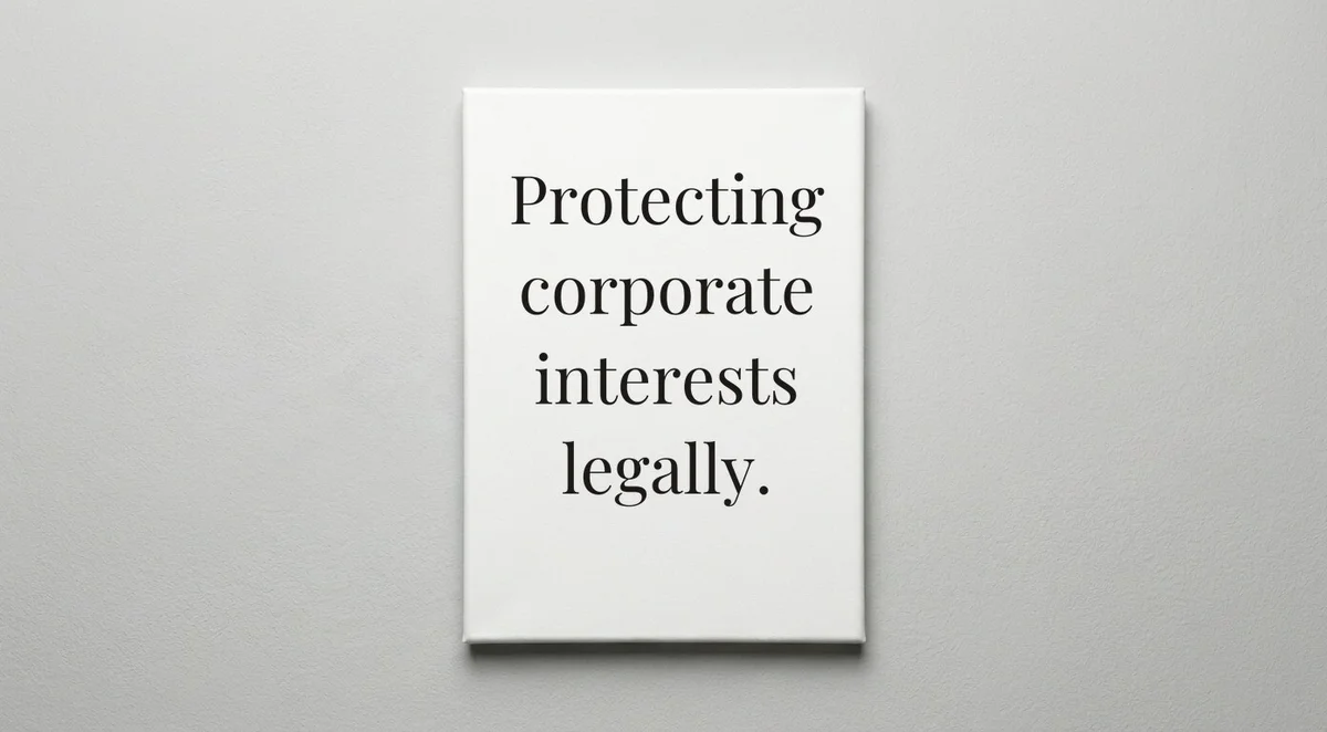 Corporate Lawyer quote wall art - canvas print