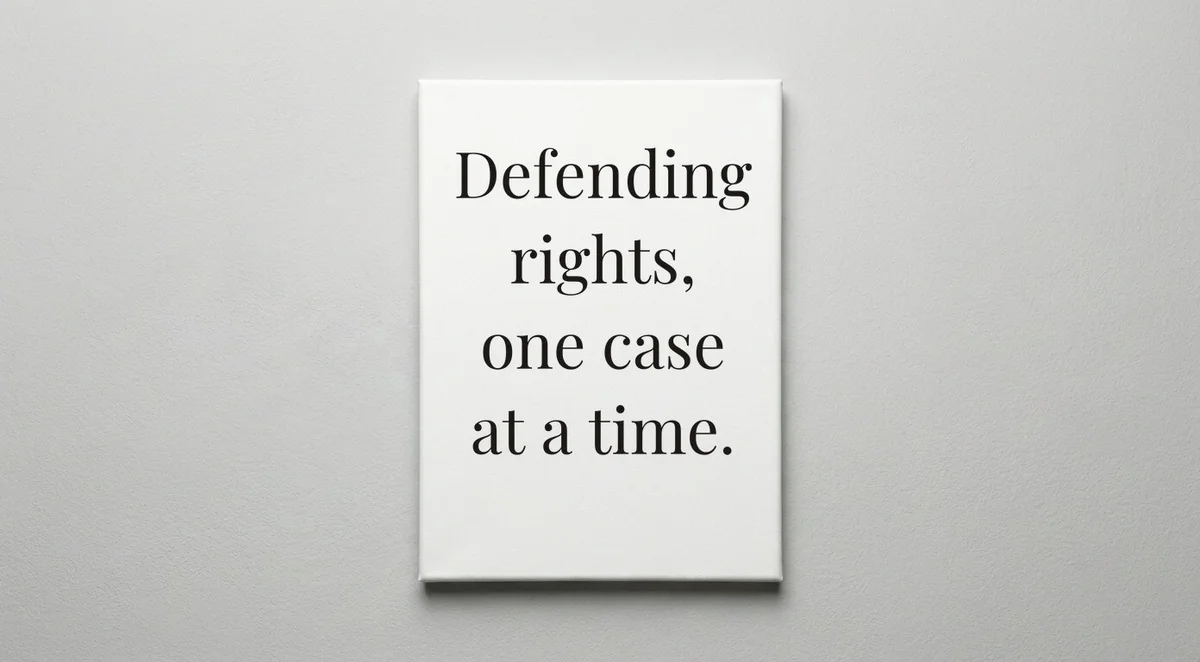 Criminal Defense Attorney quote wall art - canvas print