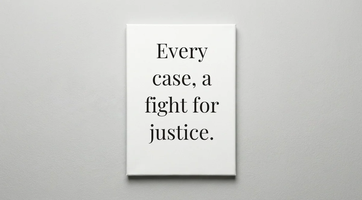 Criminal Defense Attorney quote wall art - canvas print