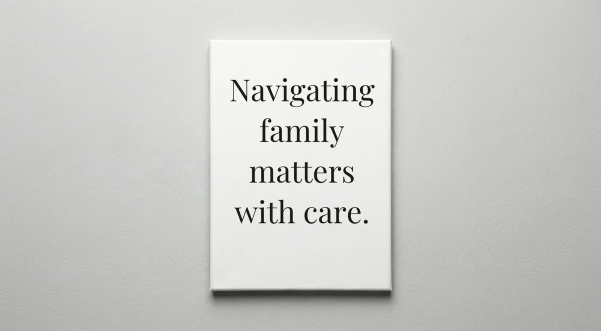 Family Lawyer quote wall art - canvas print