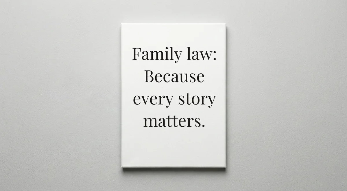 Family Lawyer quote wall art - canvas print