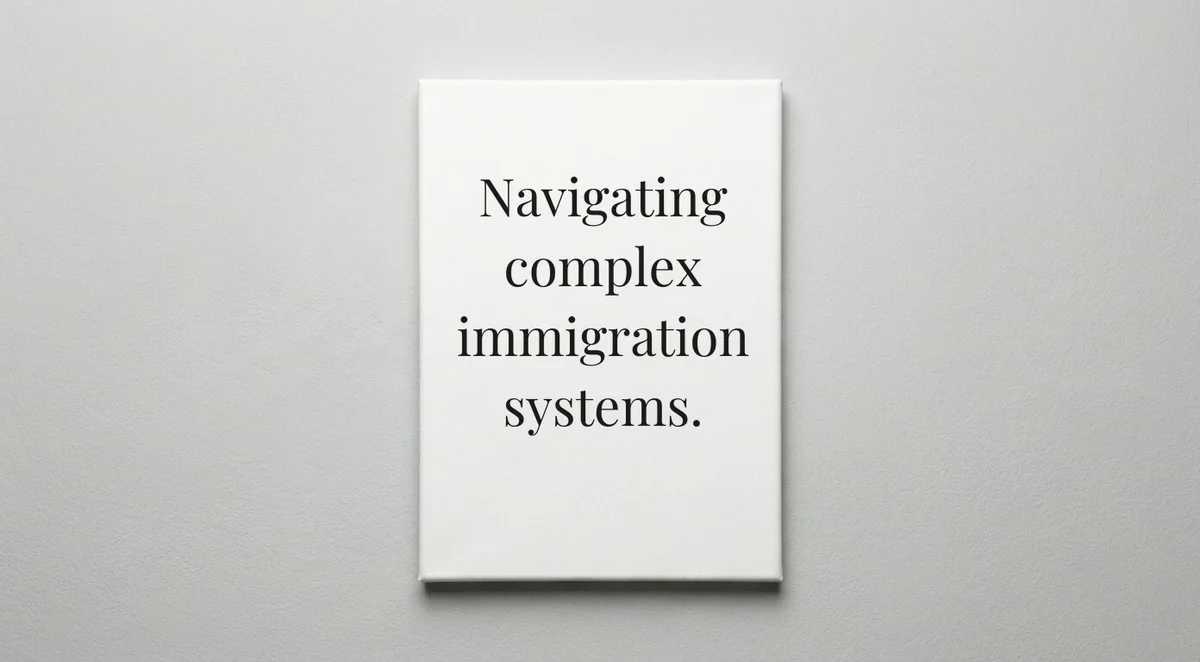 Immigration Lawyer quote wall art - canvas print
