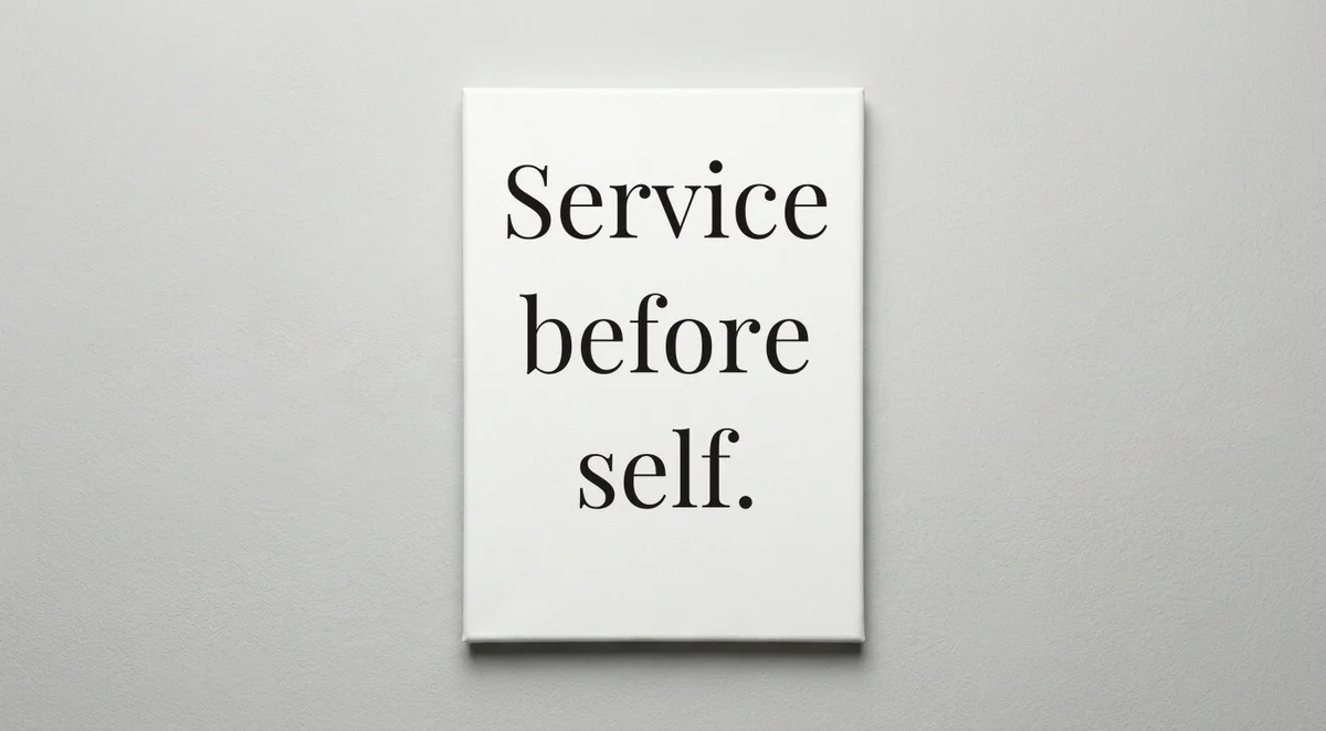 Military quote wall art - canvas print