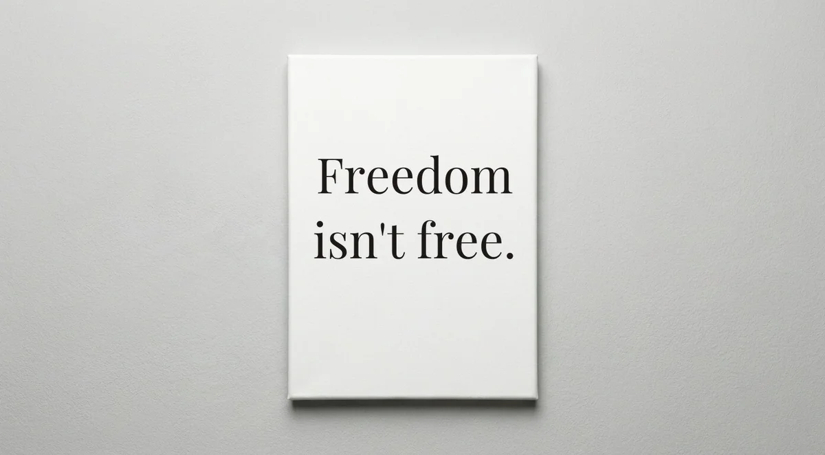 Military quote wall art - canvas print