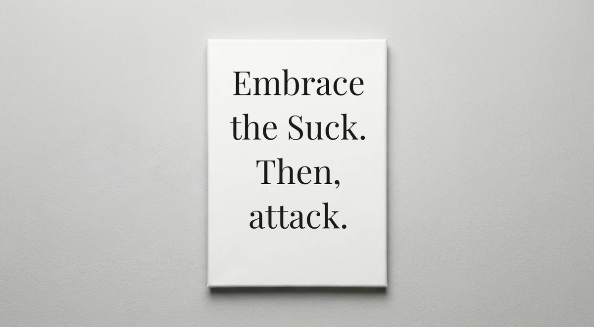 Military quote wall art - canvas print