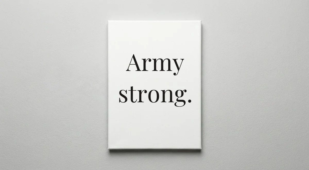 Soldier quote wall art - canvas print