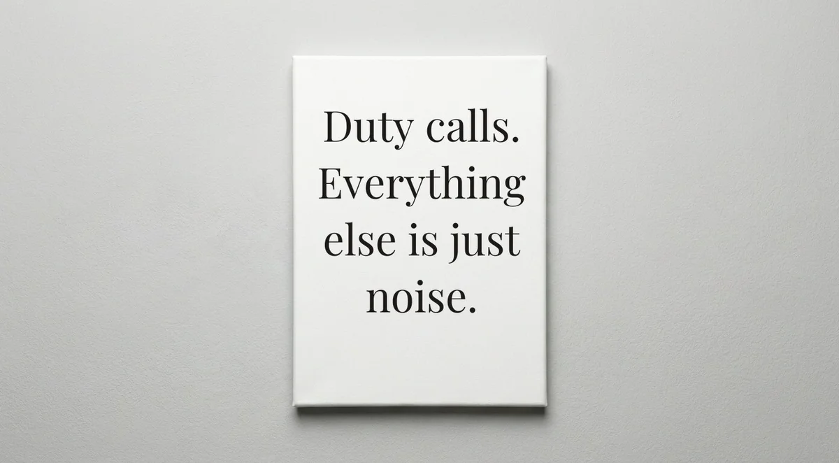 Soldier quote wall art - canvas print