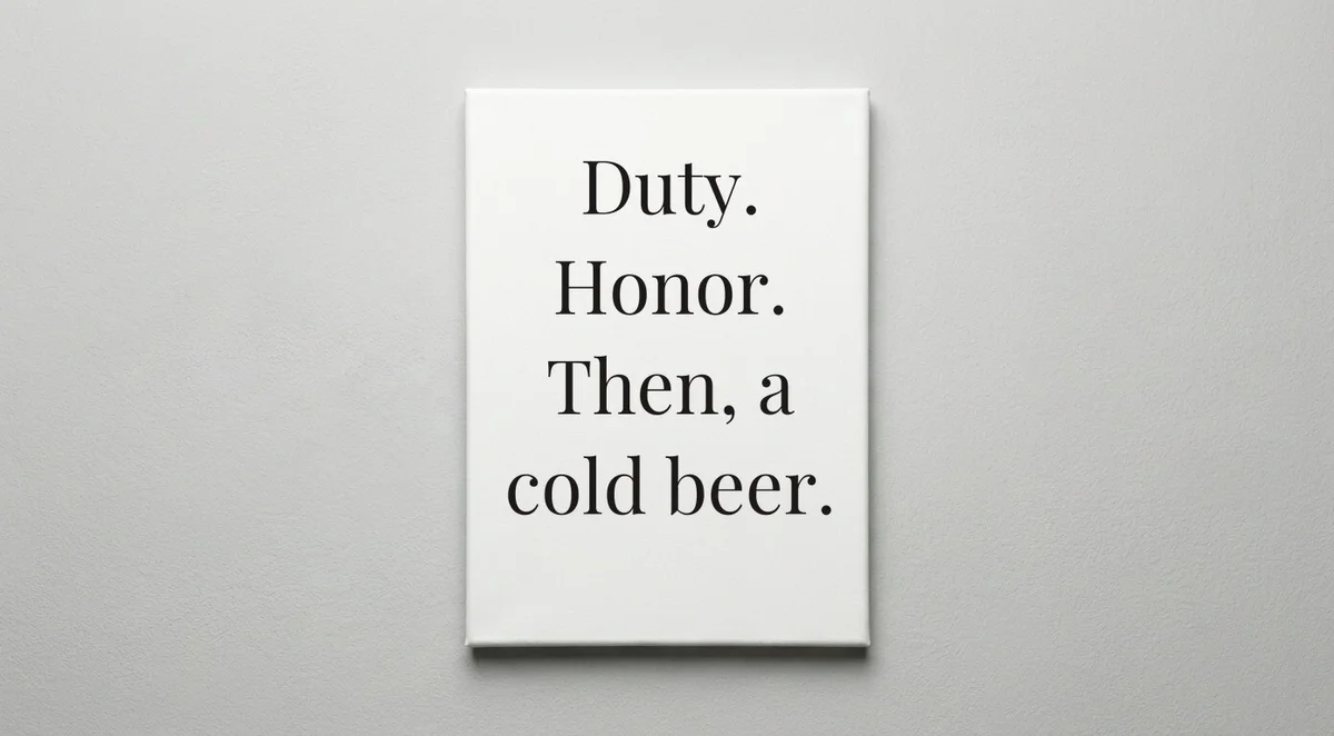 Soldier quote wall art - canvas print