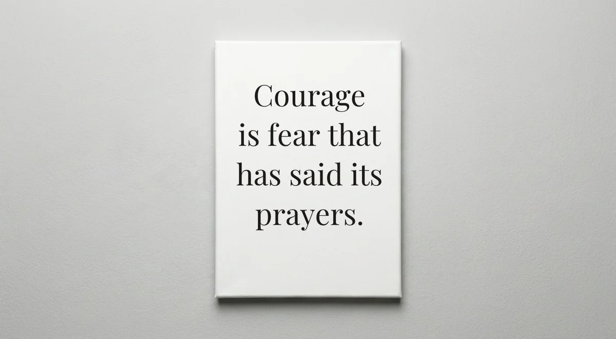 Soldier quote wall art - canvas print