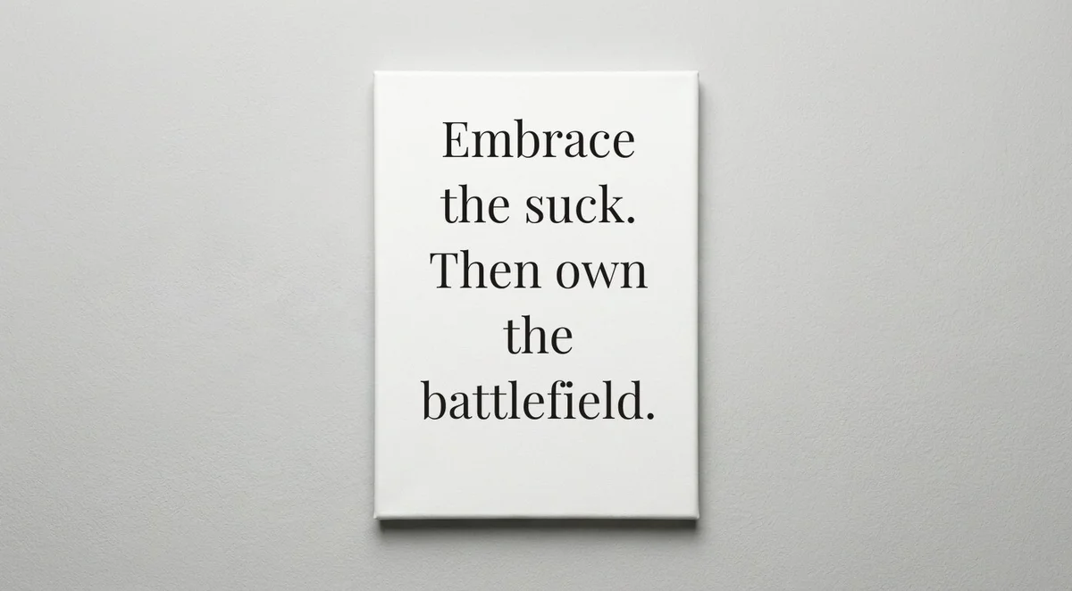 Army quote wall art - canvas print