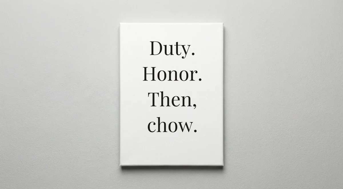 Army quote wall art - canvas print