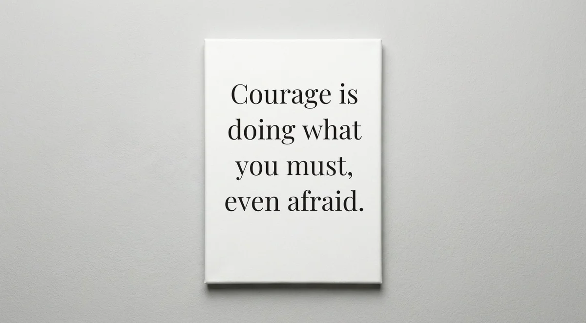 Army quote wall art - canvas print