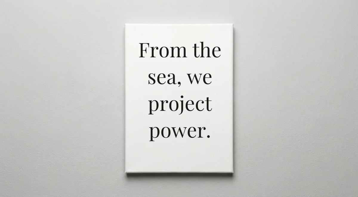 Navy quote wall art - canvas print
