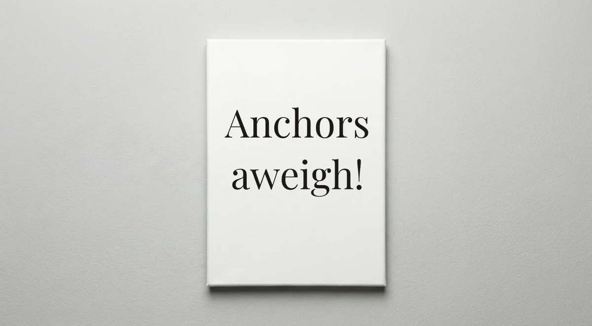 Navy quote wall art - canvas print