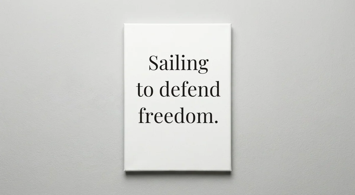 Navy quote wall art - canvas print