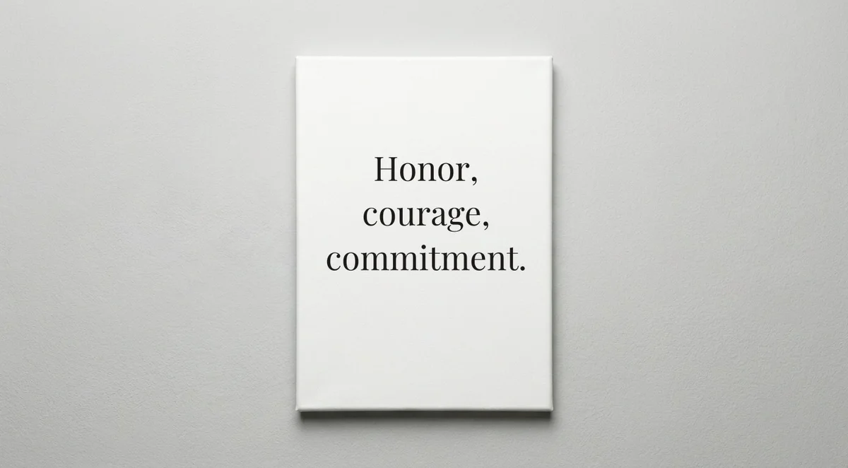 Navy quote wall art - canvas print