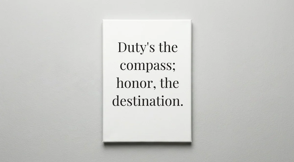 Navy quote wall art - canvas print